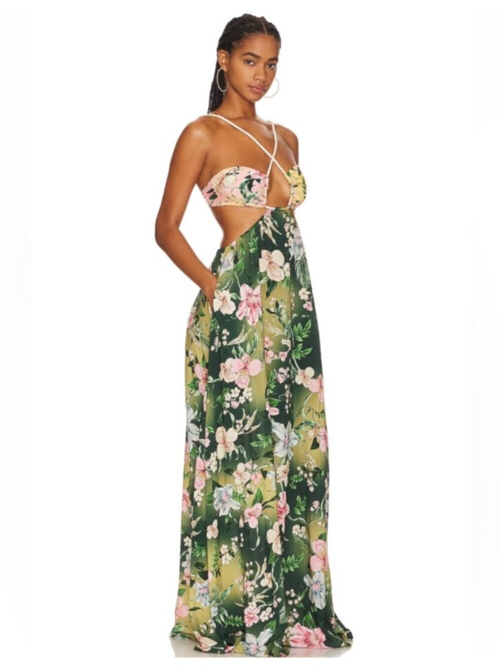 Agua Bendita Daphne Sally Cut-Out Maxi Dress - Picture 3 of 10
